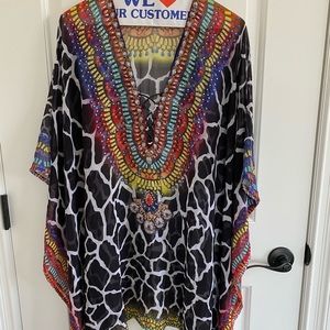 J squad caftan coverup resort wear
